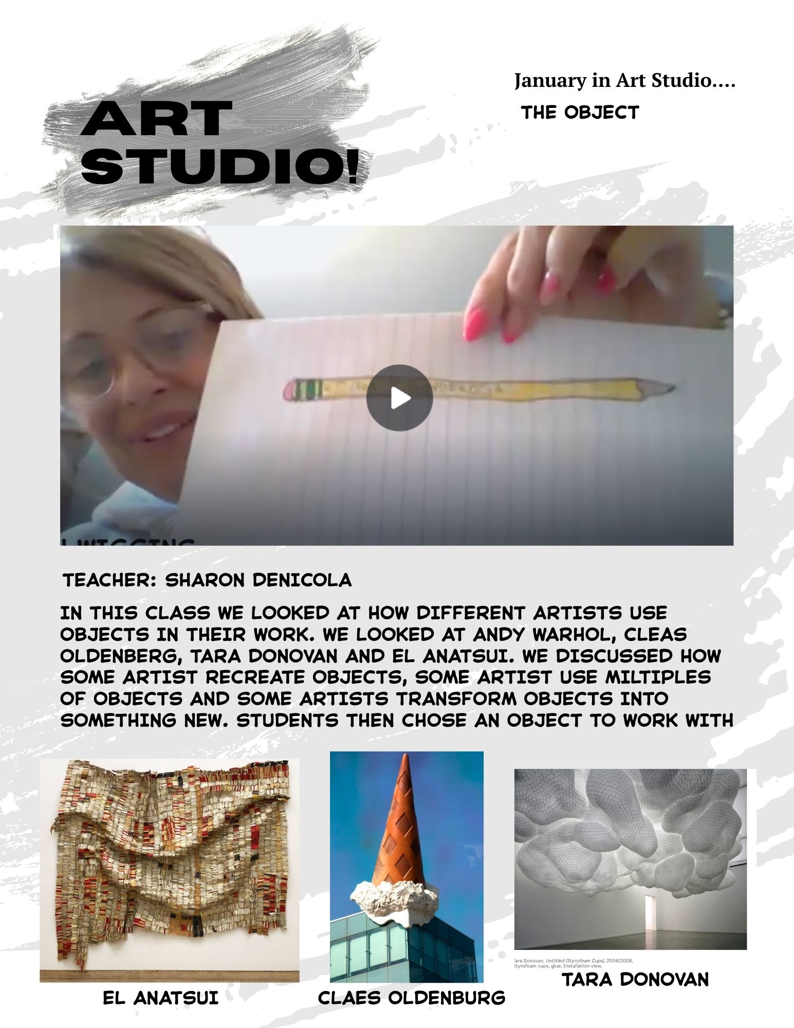 The Object by El Anatsui, Claes Oldenburg and Tara Donovan